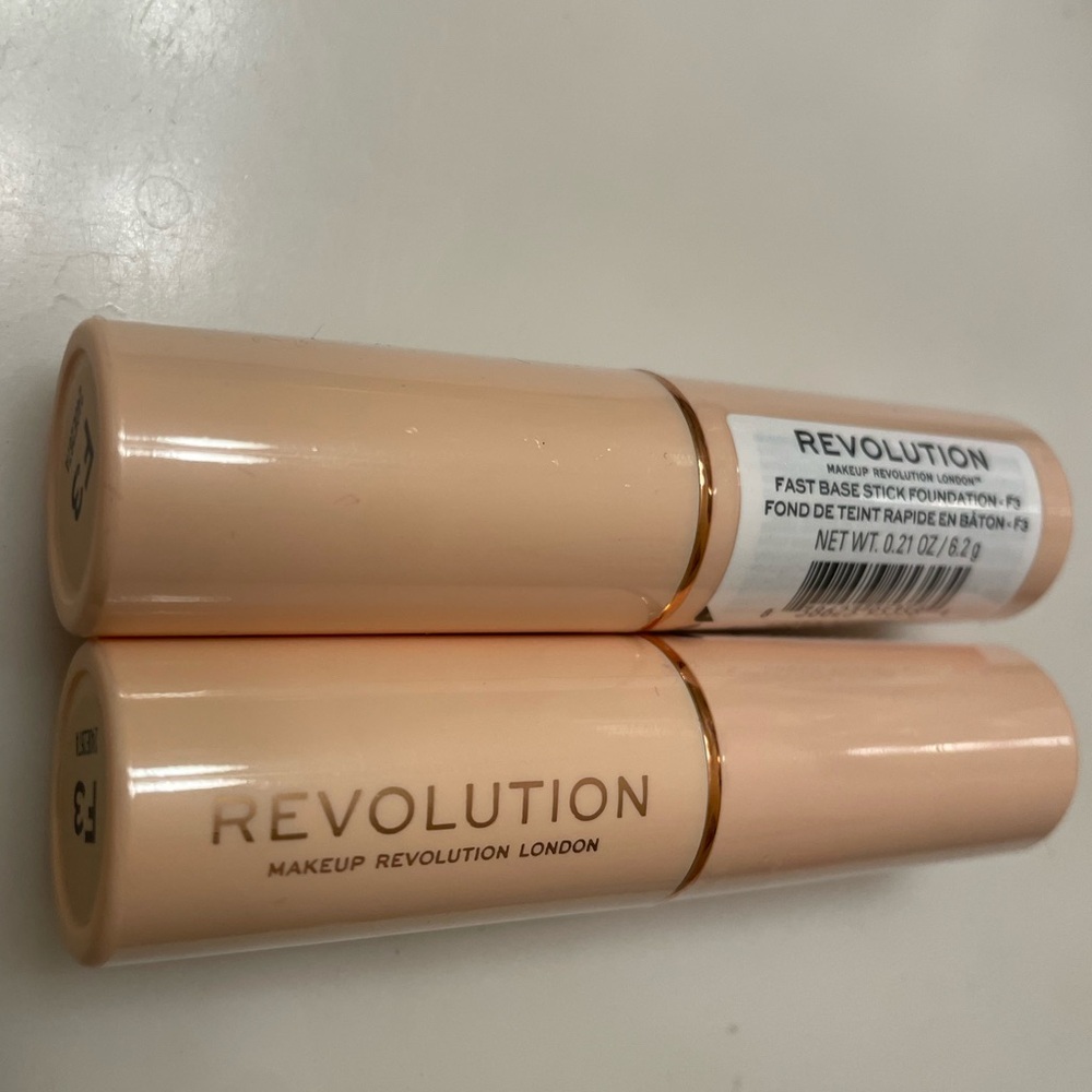 Revolution Fast Base Stick Foundation F3 - bundle of 2